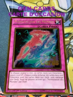 CARTE Yu Gi Oh PERMUTATION DES MONDES PGL2-FR066 1ere edition - Image 1