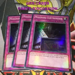 CARTE Yu Gi Oh MOUCHARD ELECTRONIQUE DRLG-FR035 x 3 1ere edition - Image 1