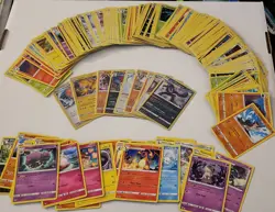Pokemon TCG 200 Card Lot, No Duplicates, All cards NM, 1 Ultra rare Included. - Image 1