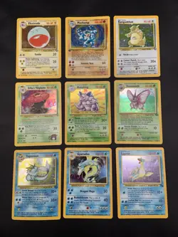 Vintage Pokemon Cards Rare Holo Lot WOTC Era Only MP/HP - Image 1