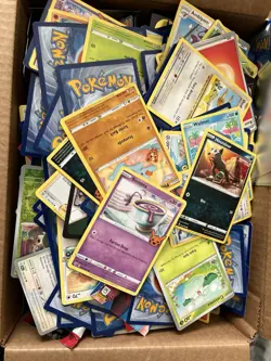 Pokemon Mixed Lot Hundred Of Cards 11x8x6 6 Lbs Box GUC - Image 2