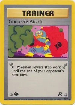 Pokemon Card - Team Rocket 78/82 - GOOP GAS ATTACK (common) **1st Edition** - NM - Image 1
