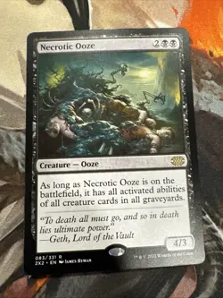 MTG Necrotic Ooze #83 Double Masters 2022 Regular Rare Magic Card TCG CCG NM - Image 1