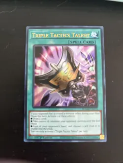 Triple Tactics Talent BLMM-EN170 Ultra Rare 1st Edition Yu-Gi-Oh Card. Near Mint - Image 1