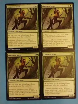 Llanowar Scout 4X LP Dominaria DOM MTG Magic the Gathering - Image 1
