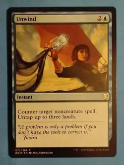 Unwind 1X SP Dominaria DOM MTG Magic the Gathering - Image 1