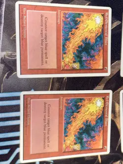 Red Elemental Blast X4 Mtg 4th Fourth Edition Lp/Mp - Image 2