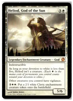MTG Heliod, God of the Sun - Theros Moderately Played English - Image 1