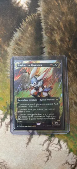 Baylen, the Haymaker (Borderless) (Raised Foil) Bloomburrow Foil - Image 2