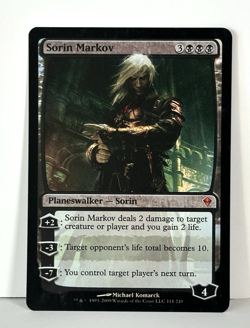 Sorin Markov FOIL Planeswalker MTG Zendikar Black Mythic Rare 111/249 - Image 1