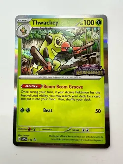Thwackey SVP 115 Stamped Holo Promo Twilight Masquerade - Pokemon TCG MINT - Image 1