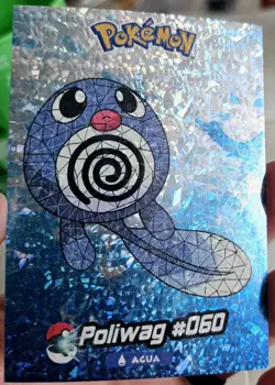 2025 POKEMON STAINED GLASS Crystal Cards Poliwag Poliwhirl Polywrath - Image 2