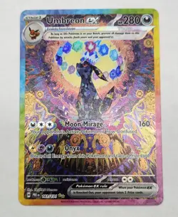 Pokemon Prismatic Evolutions Umbreon ex 161/131 Special Illustration Rare NM - Image 1