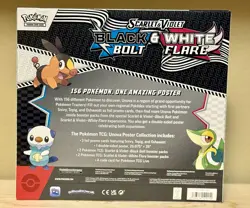 Pokemon TCG S&V Black Bolt & White Flare Unova Poster Collection Box Sealed - Image 2