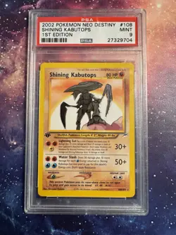 Shining Kabutops Holo 1st Edition - Neo Destiny - PSA 9 - Pokemon TCG - Image 1