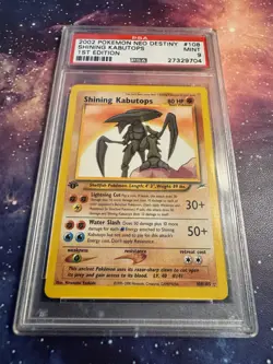 Shining Kabutops Holo 1st Edition - Neo Destiny - PSA 9 - Pokemon TCG - Image 2