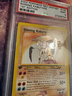 Shining Kabutops Holo 1st Edition - Neo Destiny - PSA 9 - Pokemon TCG - Image 3