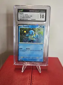 Squirtle #048 Black Star Promos Pokemon 151 Poster Collection CGC Gem Mint 10 - Image 1