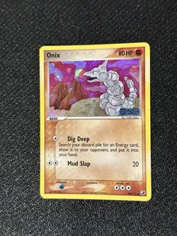 Onix (65/115) Reverse Holo Pokemon Ex Unseen Forces - TCG [DMG] - Image 2
