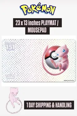 Pokemon 151 UPC Playmat Mew Play Mat Ultra Premium Collection UPC - Image 1