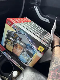 NEW Pokemon TCG S&V Prismatic Evolutions Poster Collection Box Sealed DG Sticker - Image 1