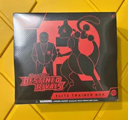Pokemon TCG Destined Rivals Elite Trainer Box ETB - 9 Booster Packs New Sealed - Image 1