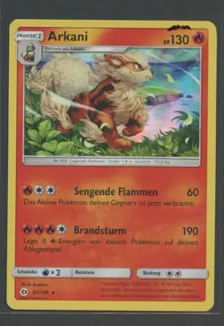 Arkani Holo | Sonne & Mond 22/149 | Pokemon Karte Deutsch Near Mint 2017 - Image 1