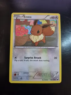 Pokemon Eevee 83/108 Dark Explorers Common LP Condition - Image 1