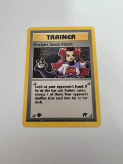 Pokemon TCG Rocket’s Sneak Attack 1st Edition 72/82 Team Rocket Rare Near Mint - Image 1
