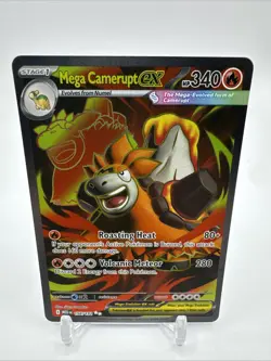 Pokemon TCG - Mega Camerupt ex Ultra Rare - 156/132 - ME01: Mega Evolution - NM - Image 1