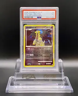 2008 Pokemon Diamond & Pearl Giratina Rev Foil Legends Awakened #4 PSA 7 NM - Image 1