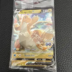 Dragonite V VStar SWSH235/236 Pokemon TCG Promo Pokemon Go - SEALED - STAMPED - Image 2