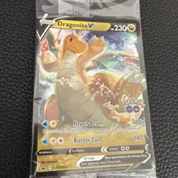 Dragonite V VStar SWSH235/236 Pokemon TCG Promo Pokemon Go - SEALED - STAMPED - Image 3