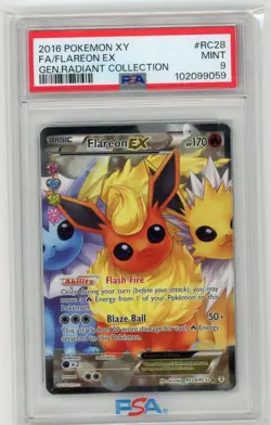 Pokemon TCG - Flareon EX RC28/RC32 - Radiant Collection - PSA 9 - Image 1