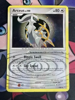 Arceus lv. 100 AR5 Pokemon TCG Platinum Arceus Holo Rare LP - Image 1