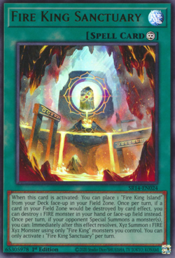 1X NM Fire King Sanctuary - SR14-EN024 - Ultra Rare 1st Edition - Yugioh - Image 1