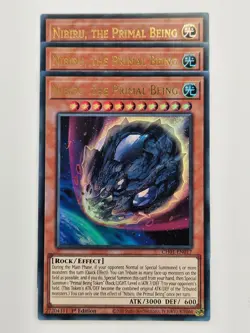 Yu Gi Oh - 3x CH01-EN017 Nibiru, the Primal Being - Ultra Rare - Image 1