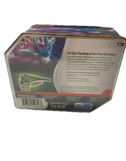 Pokemon Trading Card Game Paradox Clash Iron Leaves ex tin Sealed - Image 3