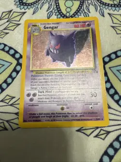 Gengar Pokemon Card Fossil Holo Rare Unlimited 5/62 - Image 1