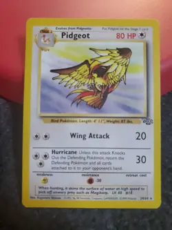 Pokemon TCG Pidgeot Jungle Card 24/64 Unlimited Non-Holo Rare - Image 1