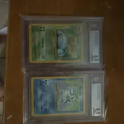 HOLO Venusaur 15/102 & Blastoise 2/102 1999 Pokemon Base Set Cards BGS 8.5 - Image 1