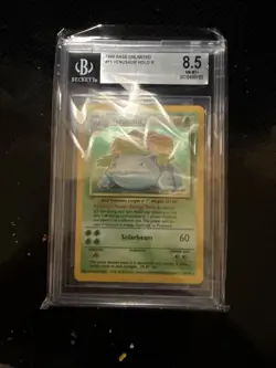 HOLO Venusaur 15/102 & Blastoise 2/102 1999 Pokemon Base Set Cards BGS 8.5 - Image 2