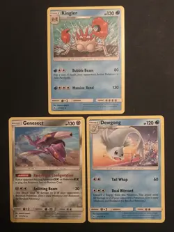 9 X Unbroken Bonds Bundle Pokemon Cards Rare Non-Holo Lucario Genesect Exc-NM - Image 2