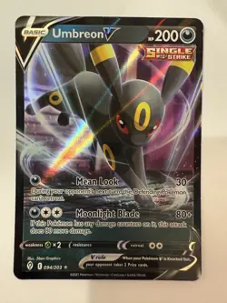 Umbreon V 094/203 Evolving Skies NM Full Art Ultra Rare Pokemon Card - Image 2