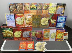 Pokemon Lot of 25 Cards and Stickers Ninetails #38 Ninetails Only Pokemon Lot - Image 1