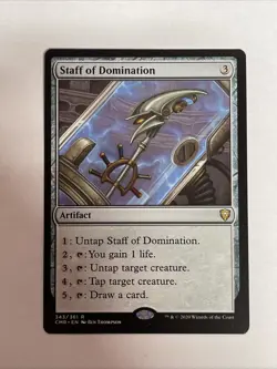 Staff of Domination Commander Legends #343 Rare - Image 1