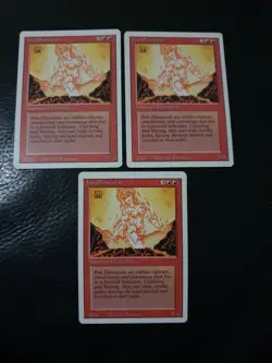MTG - 3x Fire Elemental - Revised - NM - Image 1