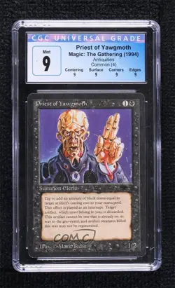 Priest of Yawgmoth Magic: Antiquities CGC 9 Mint 1994 - Image 1