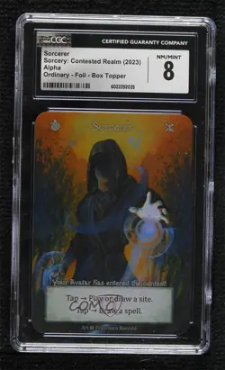 2023 Sorcery: Contested Realm - Alpha Foil Sorcerer CGC 8 - Image 1