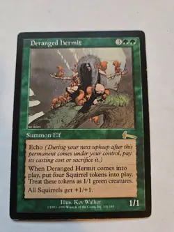 MtG Magic - Deranged Hermit (Urza's Legacy, 1999) (Good/Played) - Image 1